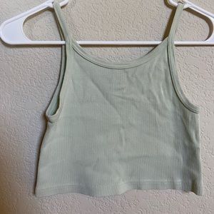 brandy melville green tank top